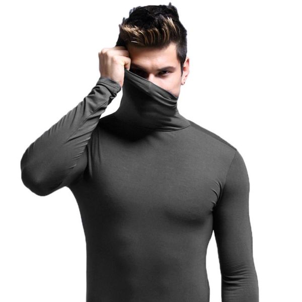 undershirts autumn winter bottoming t-shirtmen modal fabric thermal underwear long sleeve neck wrap elastic seamless warm clothes, Black;brown
undershirts autumn winter bottoming t-shirtmen modal fabric thermal underwear long sleeve neck wrap elastic seamless warm clothes, Black;brown