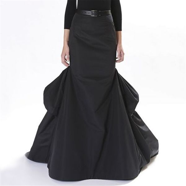 vintage formal mermaid satin skirts for women to prom zipper ruffles tiered long skirt faldas largas mujer, Black
vintage formal mermaid satin skirts for women to prom zipper ruffles tiered long skirt faldas largas mujer, Black