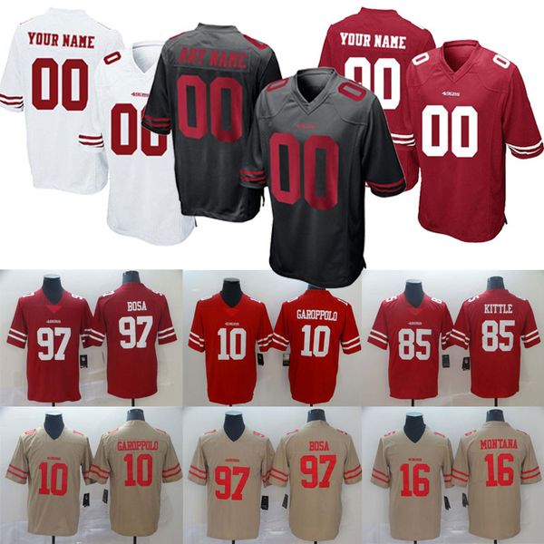 san 10 jimmy garoppolo francisco jersey 85 george kittle 49 ers 97 nick bosa 80 jerry rice young montana sherman 7 colin kaepernick, Black;gray
san 10 jimmy garoppolo francisco jersey 85 george kittle 49 ers 97 nick bosa 80 jerry rice young montana sherman 7 colin kaepernick, Black;gray
