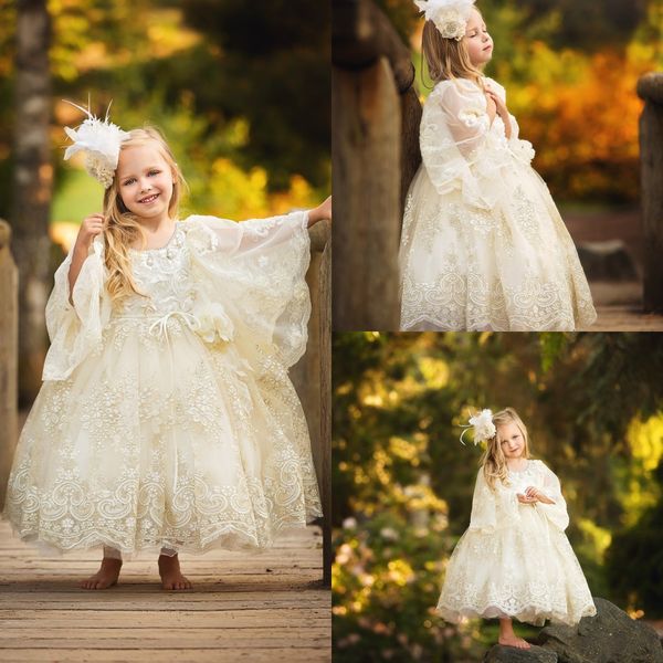 little princess flower girls dresses lace appliques ball gowns long sleeves for wedding beading jewel neck ankle length birthday party dress, White;blue
little princess flower girls dresses lace appliques ball gowns long sleeves for wedding beading jewel neck ankle length birthday party dress, White;blue