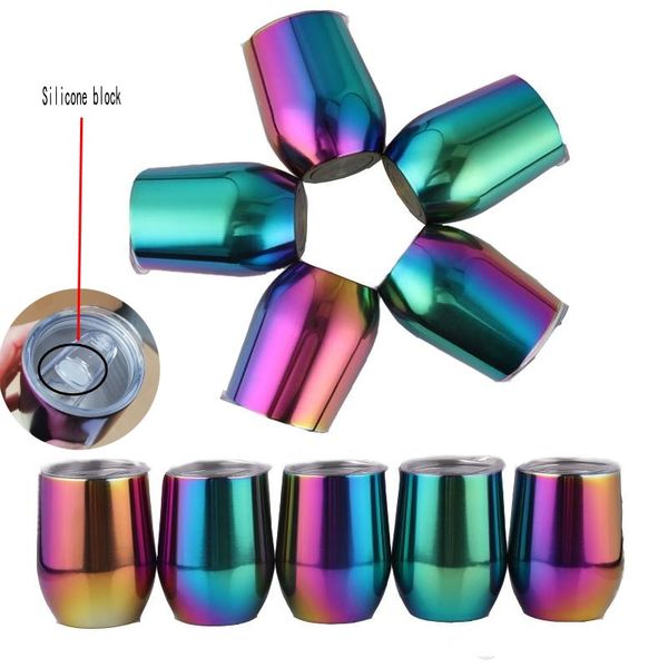 9oz egg cups stainless steel tumbler rainbow stemless wine glass vacuum insulated coffee mugs wedding party drinkware with leakproof lid
9oz egg cups stainless steel tumbler rainbow stemless wine glass vacuum insulated coffee mugs wedding party drinkware with leakproof lid