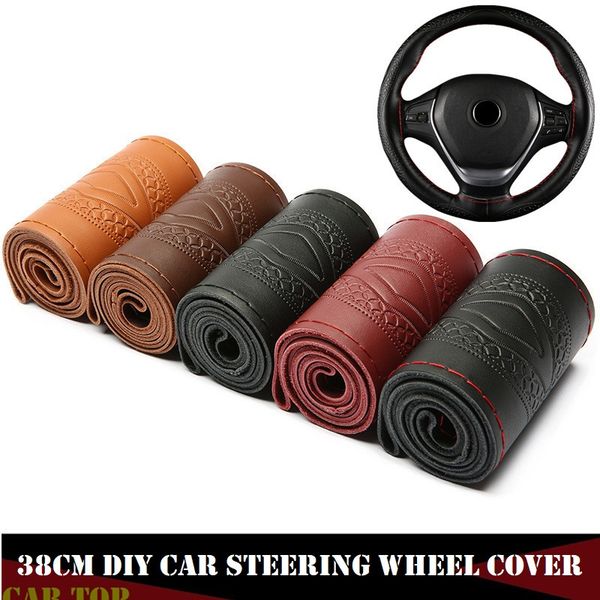 2019 steering wheel braid fashion embossed car steer wheel case car accessories 38cm genuine leather steering cover
2019 steering wheel braid fashion embossed car steer wheel case car accessories 38cm genuine leather steering cover