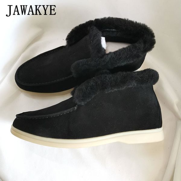 warm high snow boots men real fur skidproof flat casual shoes slip on plush winter boots kidsuede runway shoes male t200413, Black
warm high snow boots men real fur skidproof flat casual shoes slip on plush winter boots kidsuede runway shoes male t200413, Black