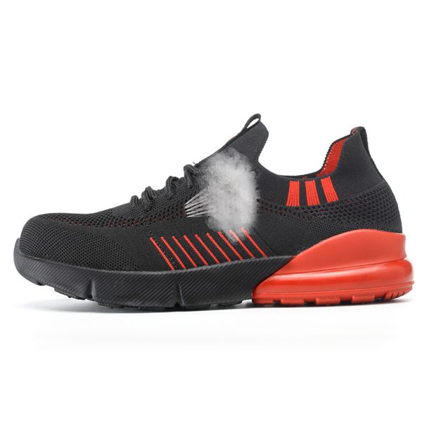 men's steel toe work safety shoes casual breathable outdoor sneakers puncture proof boots comfortable industrial shoes for men, Black
men's steel toe work safety shoes casual breathable outdoor sneakers puncture proof boots comfortable industrial shoes for men, Black