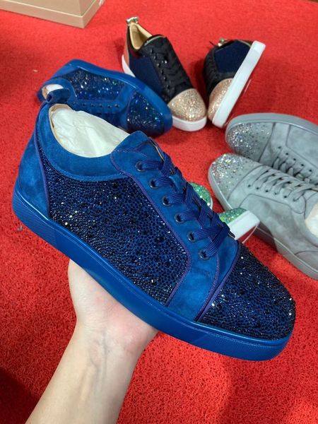 sky blue strass & leather men's designer brand red bottom sneakers men daily casual skateboarding fashion party dress wedding eu35-47, Black
sky blue strass & leather men's designer brand red bottom sneakers men daily casual skateboarding fashion party dress wedding eu35-47, Black