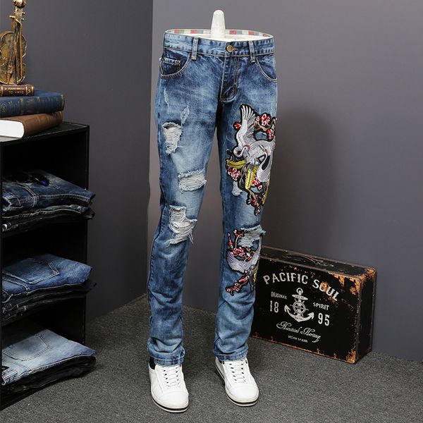 luxury fit jeans men hombre jeans male ripped designer hole denim slim straight patchwork embroidery vaqueros homme lncjc, Black
luxury fit jeans men hombre jeans male ripped designer hole denim slim straight patchwork embroidery vaqueros homme lncjc, Black