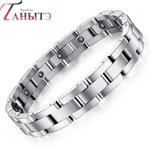simple and stylish titanium steel classic men's health bracelet hip hop rock style 230mm 59g tags8012, Black
simple and stylish titanium steel classic men's health bracelet hip hop rock style 230mm 59g tags8012, Black