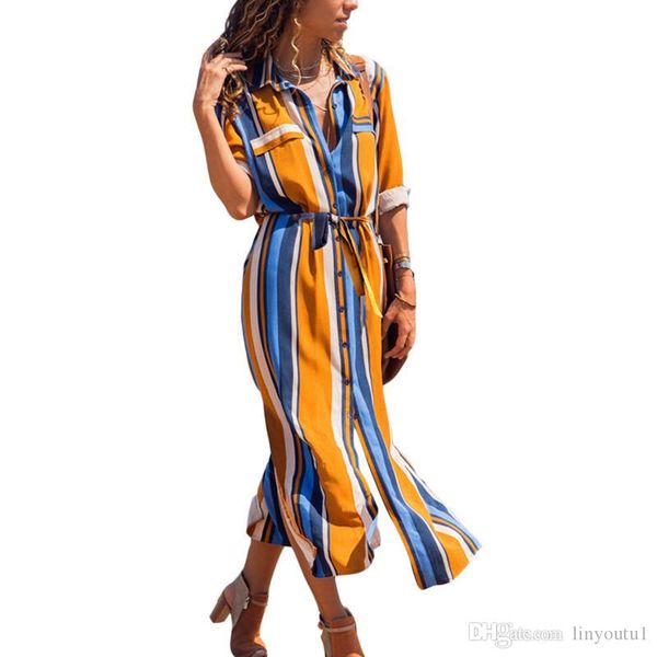 2020 turn down collar office ladies stripe shirt dress long chiffon beach dress casual long sleeve elegant party dress, Black;gray
2020 turn down collar office ladies stripe shirt dress long chiffon beach dress casual long sleeve elegant party dress, Black;gray