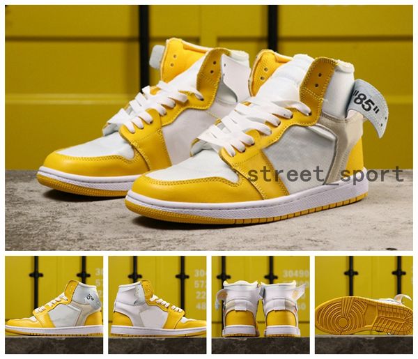

2019 yellow 1 high basketball shoes off mens 10x chicago unc 1s powder blue white red trainers sneakers schuhe taquets des chaussures