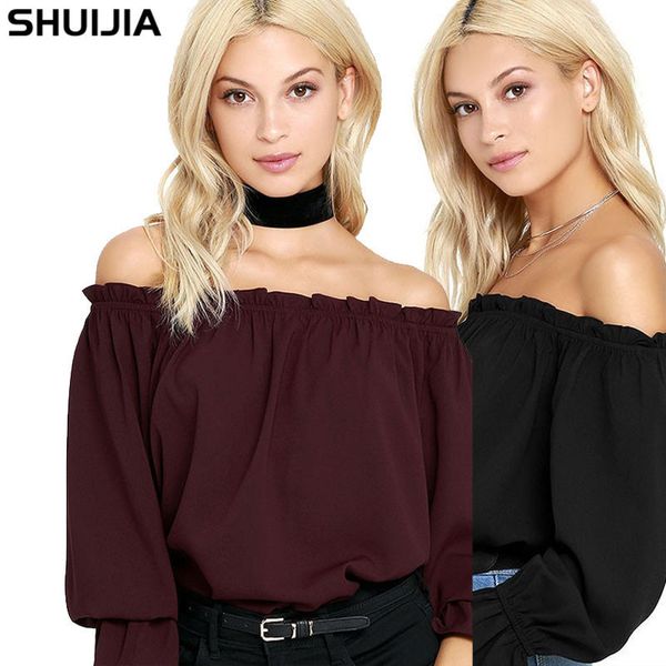 женская дизайнерская рубашка sexy shoulder top шифоновая рубашка summer0iys, White
женская дизайнерская рубашка sexy shoulder top шифоновая рубашка summer0iys, White