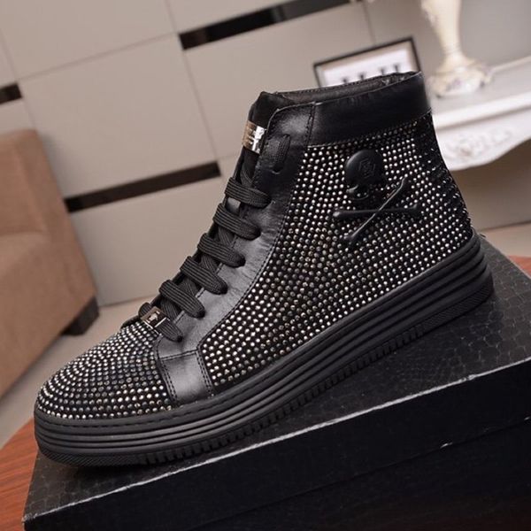 t1 fashion trendy casual men's shoes, comfortable luxury men's shoes leather sneakers original box packaging zapatos hombre, Black
t1 fashion trendy casual men's shoes, comfortable luxury men's shoes leather sneakers original box packaging zapatos hombre, Black