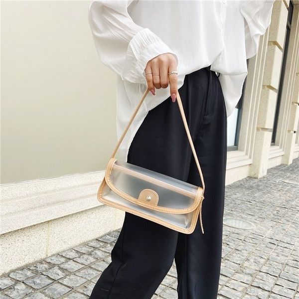 2020 new korean version of the shoulder bag women's casual fashion transparent jelly french stick armpit bag
2020 new korean version of the shoulder bag women's casual fashion transparent jelly french stick armpit bag