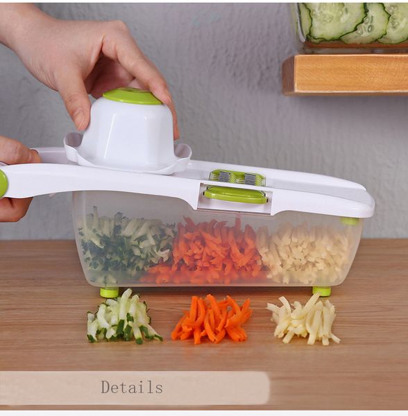 мандолина slicer для нарезки овощей с 8 шт нержавеющей стали лезвия картофелечистку морковь терка многофункциональный инструмент кухни
мандолина slicer для нарезки овощей с 8 шт нержавеющей стали лезвия картофелечистку морковь терка многофункциональный инструмент кухни