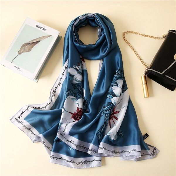 new designer brand 180x90cm scarf silk scarf fashion ladies printed letters luxury 4 season shawl scarf 3 face ing, Blue;gray
new designer brand 180x90cm scarf silk scarf fashion ladies printed letters luxury 4 season shawl scarf 3 face ing, Blue;gray