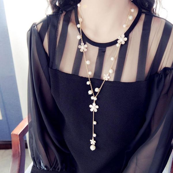 ladies simulation pearls pendant tassel necklace butterfly bohemian style long sweater chain summer decoration jewelry for women, Silver
ladies simulation pearls pendant tassel necklace butterfly bohemian style long sweater chain summer decoration jewelry for women, Silver