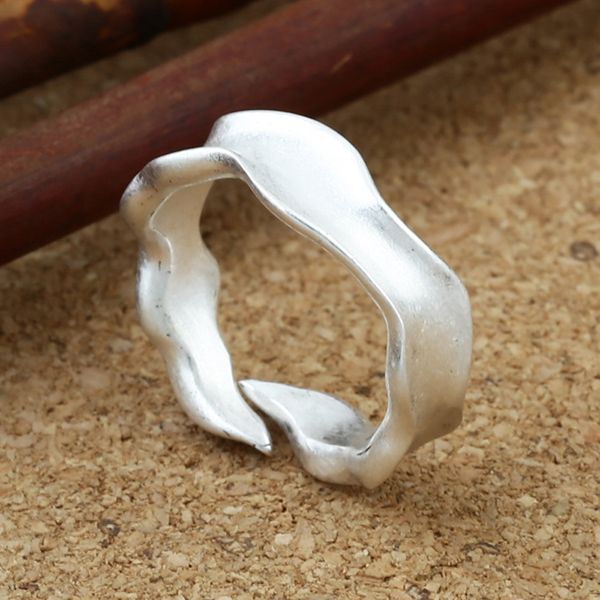 real 990 sterling silver men ring simple and elegant wave 6mm open rings for women silver jewelry bague wholesale
real 990 sterling silver men ring simple and elegant wave 6mm open rings for women silver jewelry bague wholesale