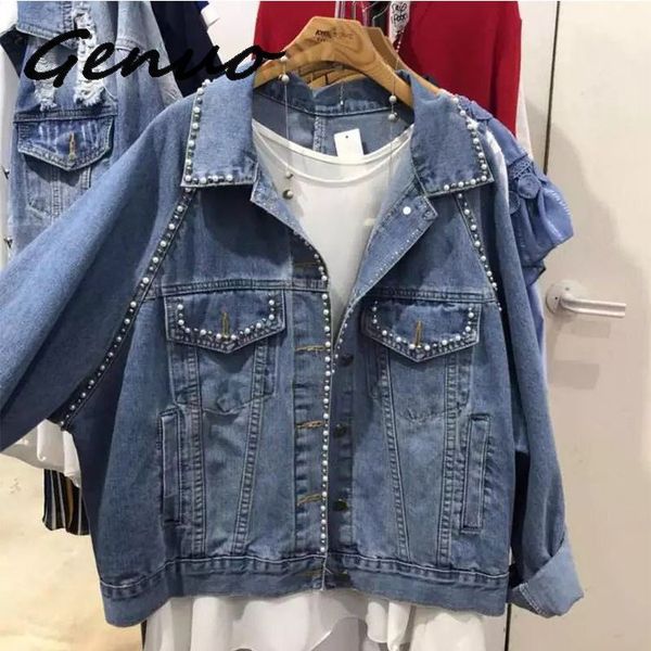genuo new 20149 fast shipping fashion new product heavy work rivet short short long irregular loose denim jacket coat female, Black;brown
genuo new 20149 fast shipping fashion new product heavy work rivet short short long irregular loose denim jacket coat female, Black;brown