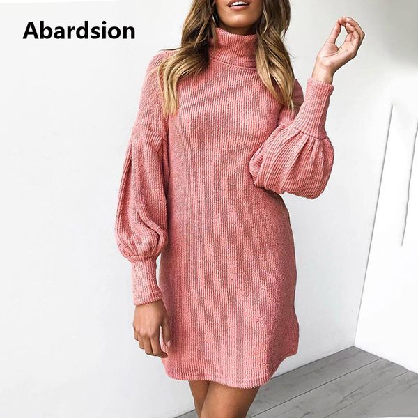 abardsion women sweater dress autumn winter clothes 2019 female casual loose pink puff long sleeve turtleneck knitted dresses, Black;gray
abardsion women sweater dress autumn winter clothes 2019 female casual loose pink puff long sleeve turtleneck knitted dresses, Black;gray