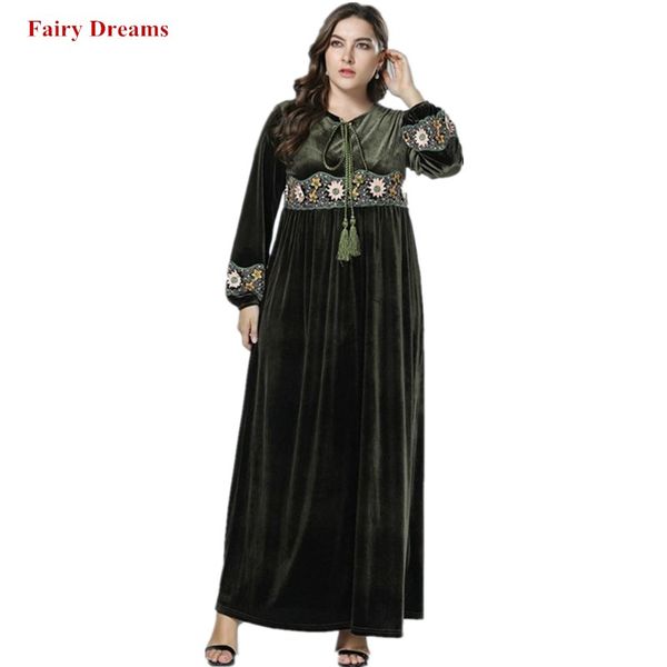 velvet abayas for women flowers embroidery tassel muslim dress kaftan turkish dubai islamic plus size clothing amy green robe, Red
velvet abayas for women flowers embroidery tassel muslim dress kaftan turkish dubai islamic plus size clothing amy green robe, Red