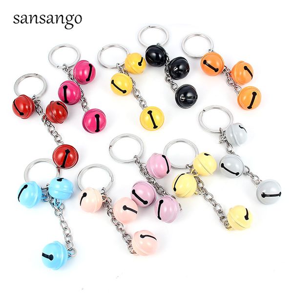 10pcs fashion mixed color christmas iron lacquer jingle bells keychain stainless steel keyring for women man jewelry wholesale, Silver
10pcs fashion mixed color christmas iron lacquer jingle bells keychain stainless steel keyring for women man jewelry wholesale, Silver