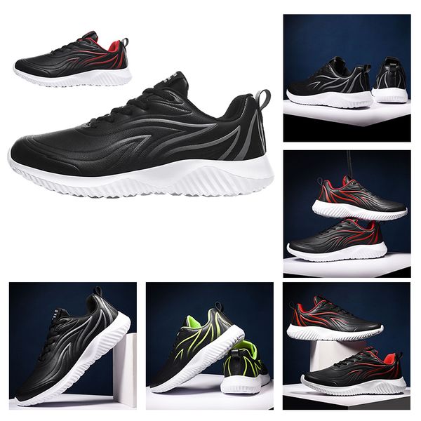 fashion classical men women triple black red green running shoes leather comfortable trainers designer sport sneakers size 39-45, White;red
fashion classical men women triple black red green running shoes leather comfortable trainers designer sport sneakers size 39-45, White;red