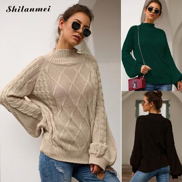 casual acrylic women streetwear knitted sweater loose turtleneck fashion winter clothing ldies blouse soft pullovers robe, White;black
casual acrylic women streetwear knitted sweater loose turtleneck fashion winter clothing ldies blouse soft pullovers robe, White;black