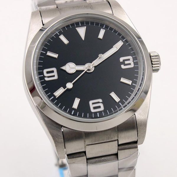 outdoor 36mm automatic mens watch with fixed domed stainless steel bezel scratch resistant sapphire and minute markers around the outer ri, Slivery;brown
outdoor 36mm automatic mens watch with fixed domed stainless steel bezel scratch resistant sapphire and minute markers around the outer ri, Slivery;brown