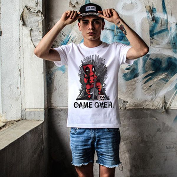 new 2020 "game over" deadpool printed t-shirt anime casual workout all-match men o-neck t-shirts funny cool loose, White;black
new 2020 "game over" deadpool printed t-shirt anime casual workout all-match men o-neck t-shirts funny cool loose, White;black