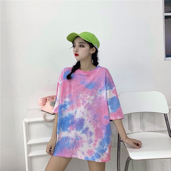 66226535 cotton bfwind base tie-dyed loose short-sleeved t-shirt hong kong style all-match students shirt, White
66226535 cotton bfwind base tie-dyed loose short-sleeved t-shirt hong kong style all-match students shirt, White
