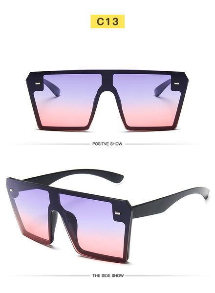 2020 new ocean lens large frame sunglasses women retro mirror square sun glasses vintage brand, White;black
2020 new ocean lens large frame sunglasses women retro mirror square sun glasses vintage brand, White;black