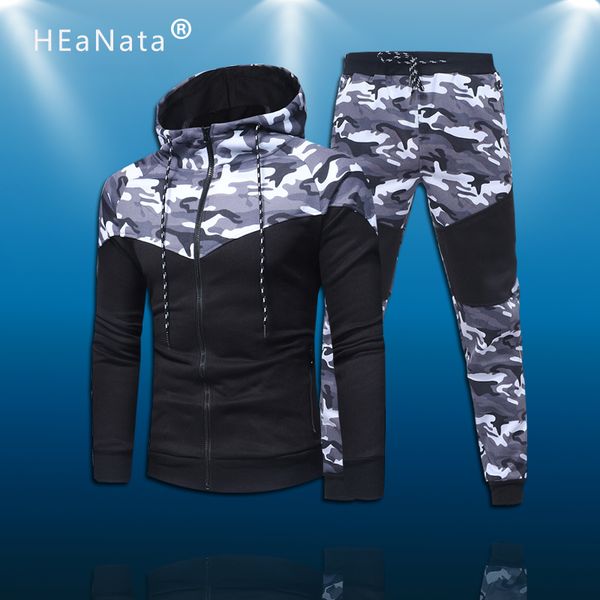 camouflage patchwork men sports sets hooded track running suit men 2pcs tracksuit sportswear set hoodies sweatshirt jogger, Black;blue
camouflage patchwork men sports sets hooded track running suit men 2pcs tracksuit sportswear set hoodies sweatshirt jogger, Black;blue