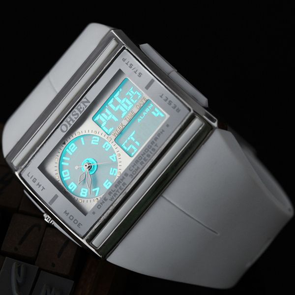 men wristwatches rubber band dual display quartz watch men sports watches alarm chronograph ohsen relogio masculino reloj hombre, Slivery;brown
men wristwatches rubber band dual display quartz watch men sports watches alarm chronograph ohsen relogio masculino reloj hombre, Slivery;brown