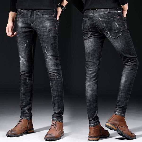 828 elasticity jeans men's black slim fit skinny pants 28-36 p43, Blue 
828 elasticity jeans men's black slim fit skinny pants 28-36 p43, Blue
