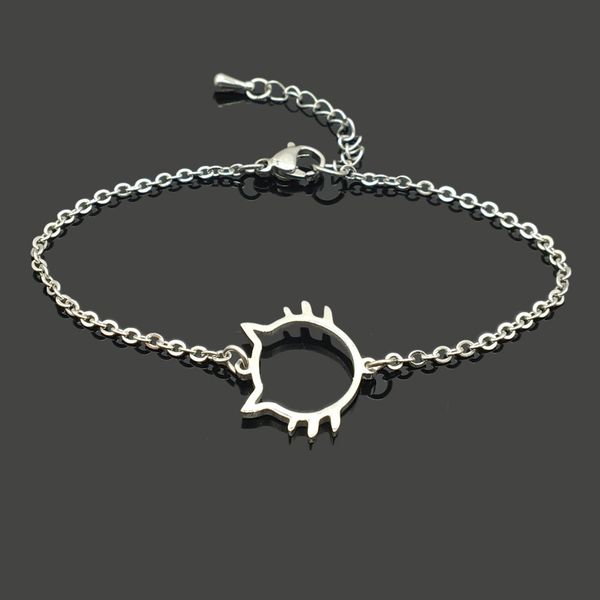 cute cat steel charm bracelet stainless steel cat pendant chain bracelet for women girl, Golden;silver
cute cat steel charm bracelet stainless steel cat pendant chain bracelet for women girl, Golden;silver