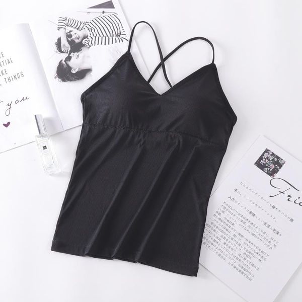 viscose long vest slim fit breathable underwear women's with chest pad anti-exposure bra, Black;white
viscose long vest slim fit breathable underwear women's with chest pad anti-exposure bra, Black;white
