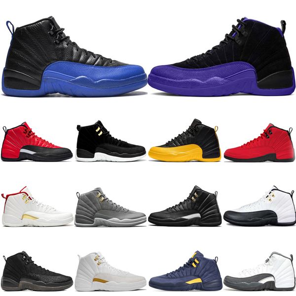 men basketball shoes 12 12s dark concord reverse flu game the master university gold wolf grey mens trainers sports sneakers size us 7-13
men basketball shoes 12 12s dark concord reverse flu game the master university gold wolf grey mens trainers sports sneakers size us 7-13