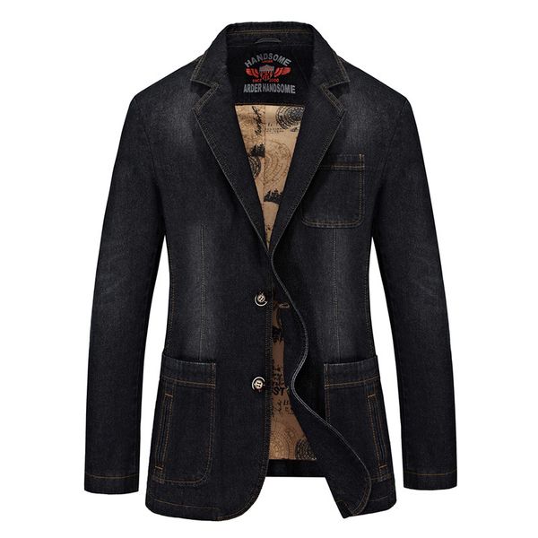 black denim jacket 2018 autumn men blazer plus size cotton long sleeve korean solid casual jeans jacket men truck clothes, White;black
black denim jacket 2018 autumn men blazer plus size cotton long sleeve korean solid casual jeans jacket men truck clothes, White;black