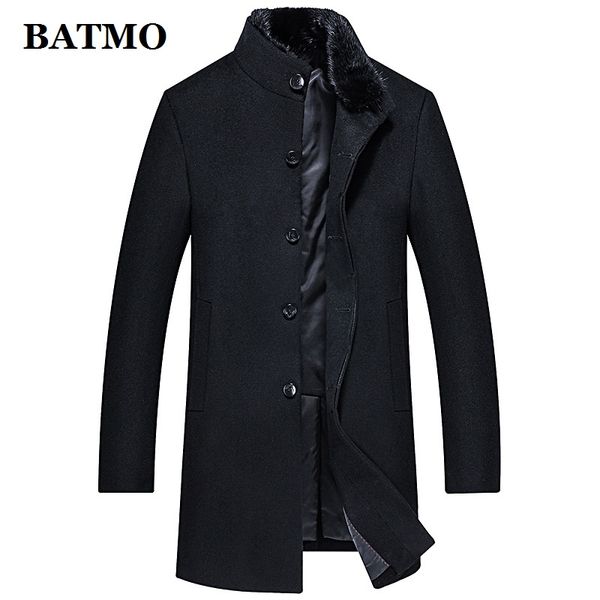 batmo 100% wool natural collar&90% white duck jackets men,men's winter wool trench coat,8873, Black
batmo 100% wool natural collar&90% white duck jackets men,men's winter wool trench coat,8873, Black