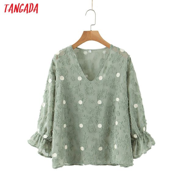 tangada women retro dot emebroidery green blouse long sleeve chic female casual loose shirt blusas femininas sl246, White
tangada women retro dot emebroidery green blouse long sleeve chic female casual loose shirt blusas femininas sl246, White