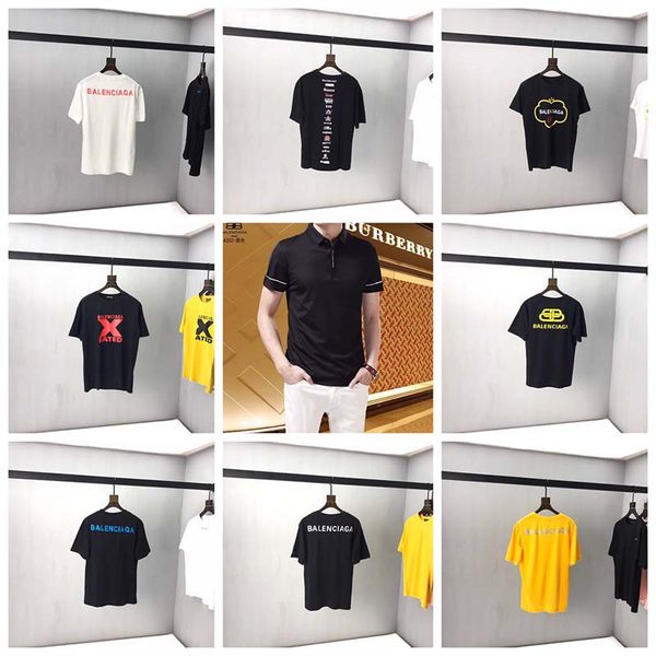 2020 brand bale high-quality designer short t-shirt european men's hip-hop round neck t-shirt 100% cotton short-sleeved men's clot, White;black
2020 brand bale high-quality designer short t-shirt european men's hip-hop round neck t-shirt 100% cotton short-sleeved men's clot, White;black