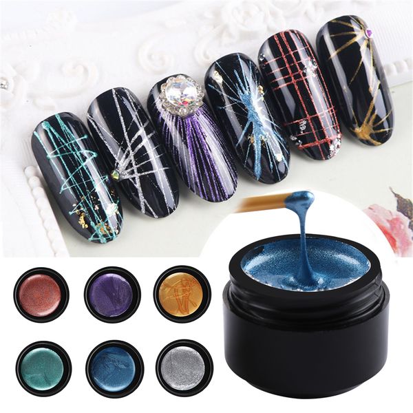 wire nail spider gel lacquer gold silver metallic designs drawing point line painting gel silk nail art polish varnish decor, Red;pink
wire nail spider gel lacquer gold silver metallic designs drawing point line painting gel silk nail art polish varnish decor, Red;pink