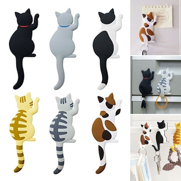 6 pcs/set magnet hooks cute cartoon cat magnetic fridge refrigerator sticker for home office ve
6 pcs/set magnet hooks cute cartoon cat magnetic fridge refrigerator sticker for home office ve