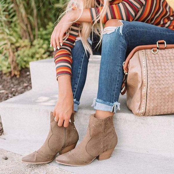 monerffi autumn boots women autumn retro pointed toe low heel ankle boots female block mid heels shoes feminina botas, Black
monerffi autumn boots women autumn retro pointed toe low heel ankle boots female block mid heels shoes feminina botas, Black