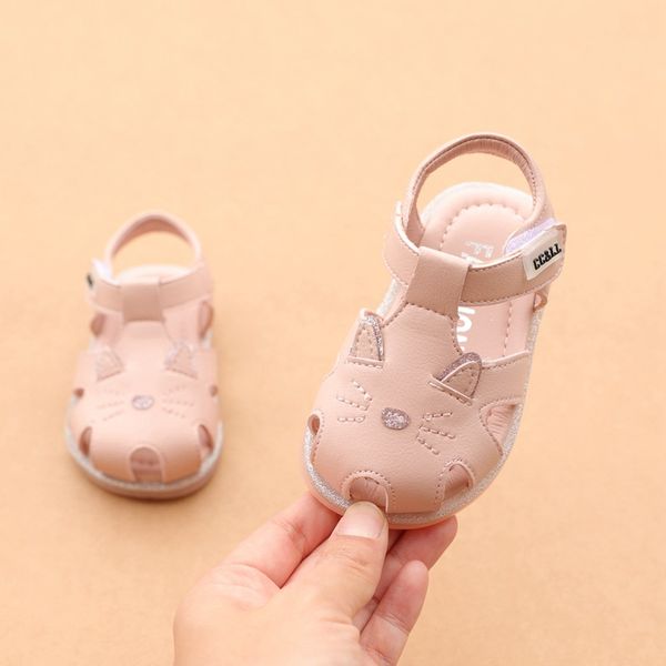 cute cat bay girls summer sandals pu leather baby girls first walkers soft sole toddler shoes 12cm-14cm, Black;red
cute cat bay girls summer sandals pu leather baby girls first walkers soft sole toddler shoes 12cm-14cm, Black;red