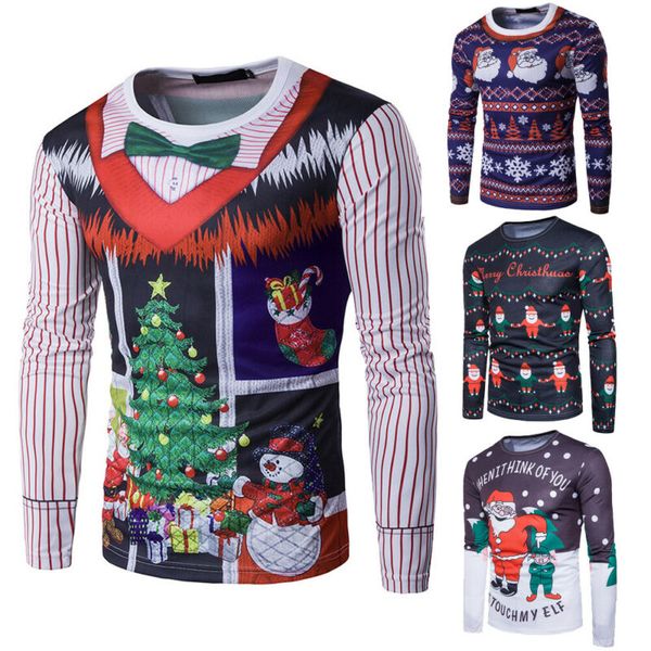 2019 рождественский подарок мужчины смешной xmas печати 3d футболка casual основа топы с длинным рукавом футболки топы dropshipping, White;black
2019 рождественский подарок мужчины смешной xmas печати 3d футболка casual основа топы с длинным рукавом футболки топы dropshipping, White;black
