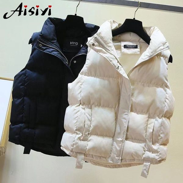 bread clothing vest female autumn and winter 2019 new korean version wearing loose down cotton vest, Black;white
bread clothing vest female autumn and winter 2019 new korean version wearing loose down cotton vest, Black;white