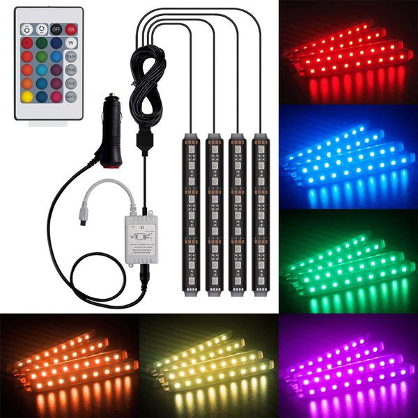 car led strips lights interior light kit, 4 pcs 36/48/60/72 leds 16 multi-color cars under dash lighting, waterproof rope tape strip
car led strips lights interior light kit, 4 pcs 36/48/60/72 leds 16 multi-color cars under dash lighting, waterproof rope tape strip