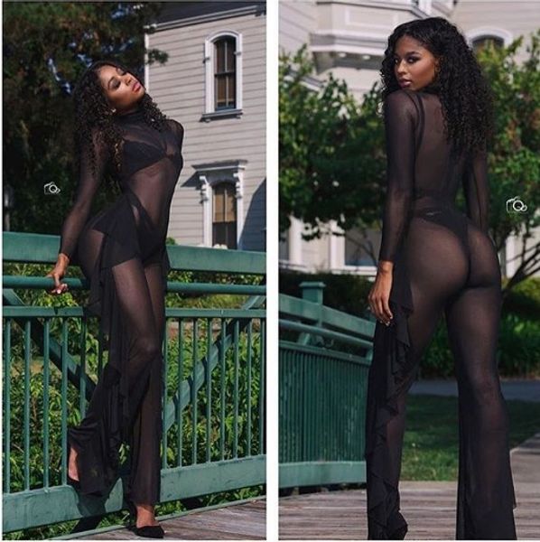 bkld sheer long sleeve bodysuit ruffles womens see through bodysuit for women transparent mesh rompers womens jumpsuit, Black;white
bkld sheer long sleeve bodysuit ruffles womens see through bodysuit for women transparent mesh rompers womens jumpsuit, Black;white