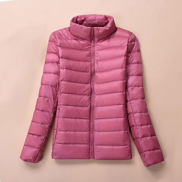 winter jacket women bomber jacket ultra thin light ladies slim autumn coat stand neck short pink female basic duck down coats, Black;brown
winter jacket women bomber jacket ultra thin light ladies slim autumn coat stand neck short pink female basic duck down coats, Black;brown