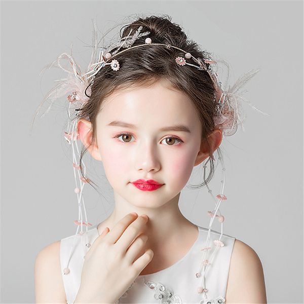 kids hairbands feather handmade headwear flower girl pearl princess pink hair accessories metal jewelry birthday party catwalk, Slivery;white
kids hairbands feather handmade headwear flower girl pearl princess pink hair accessories metal jewelry birthday party catwalk, Slivery;white